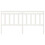 Berkfield Bed Headboard White 186x4x100 cm Solid Wood Pine 3