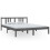 Berkfield Bed Frame without Mattress Grey Solid Wood 150x200 cm King Size King Size 2