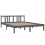 Berkfield Bed Frame without Mattress Grey Solid Wood 150x200 cm King Size King Size 3