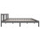 Berkfield Bed Frame without Mattress Grey Solid Wood 150x200 cm King Size King Size 5