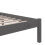 Berkfield Bed Frame without Mattress Grey Solid Wood 150x200 cm King Size King Size 6