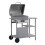 Berkfield Gas BBQ Grill with 3-layer Side Table Black and Silver 2