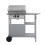 Berkfield Gas BBQ Grill with 3-layer Side Table Black and Silver 4