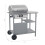 Berkfield Gas BBQ Grill with 3-layer Side Table Black and Silver 9