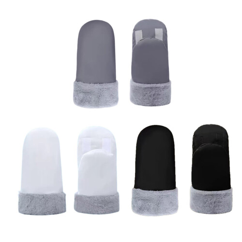Waterproof Insulated Baby Strollers Mittens With Fleece-Black 1