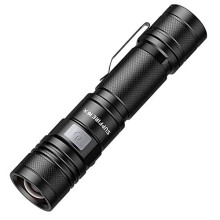 950 Lumen Super Bright Zoomable Tactical Flashlight, USB Rechargeable Waterproof LED Torch for Camping