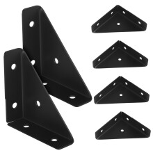 10pcs Heavy Duty Triangle Corner Brackets for Furniture and Shelf Reinforcement, Scratch‑Resistant Durable Support