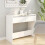 Berkfield Console Table White 89x41x76.5 cm Steel 3
