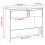 Berkfield Console Table White 89x41x76.5 cm Steel 8