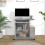 Berkfield Computer Desk Grey Sonoma 80x50x75 cm Engineered Wood 3