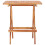 Berkfield 3 Piece Folding Bistro Set Solid Teak Wood 4