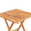 Berkfield 3 Piece Folding Bistro Set Solid Teak Wood 11