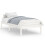 Berkfield Bed Frame without Mattress White Solid Wood Small Single 2