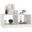 Berkfield Coffee Table White 75x50x33.5 cm Solid Pinewood 4