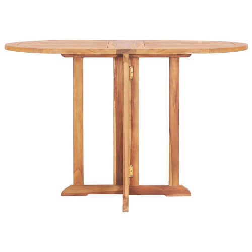 Berkfield 5 Piece Folding Outdoor Dining Set Solid Teak Wood 2