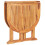 Berkfield 5 Piece Folding Outdoor Dining Set Solid Teak Wood 6