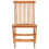 Berkfield 5 Piece Folding Outdoor Dining Set Solid Teak Wood 9