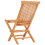 Berkfield 5 Piece Folding Outdoor Dining Set Solid Teak Wood 11