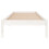 Berkfield Bed Frame without Mattress White Solid Wood Single 4