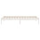Berkfield Bed Frame without Mattress White Solid Wood Single 5