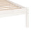 Berkfield Bed Frame without Mattress White Solid Wood Single 6