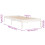 Berkfield Bed Frame without Mattress White Solid Wood Single 8