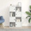 Berkfield Bookcase White 60x24x101.5 cm Engineered Wood 3
