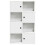 Berkfield Bookcase White 60x24x101.5 cm Engineered Wood 4