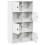 Berkfield Bookcase White 60x24x101.5 cm Engineered Wood 5