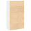Berkfield Bookcase White 60x24x101.5 cm Engineered Wood 7
