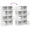 Berkfield Bookcase White 60x24x101.5 cm Engineered Wood 8