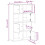 Berkfield Bookcase White 60x24x101.5 cm Engineered Wood 11