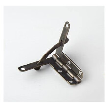10pcs Antique Bronze Hinges 90 Support Spring Hinge for Wooden Jewelry Box Furniture Hardware