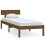 Berkfield Bed Frame without Mattress Honey Brown Solid Wood Pine Single 2