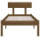 Berkfield Bed Frame without Mattress Honey Brown Solid Wood Pine Single 4