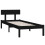 Berkfield Bed Frame without Mattress Black Solid Wood Pine Single 3