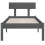 Berkfield Bed Frame without Mattress Grey Solid Wood 100x200 cm 4