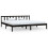810106 Berkfield Bed Frame without Mattress Black Solid Wood 200x200 cm 2