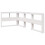 Berkfield Bookcase Headboard L-Shaped White 80 cm Solid Wood Pine 2