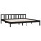 810106 Berkfield Bed Frame without Mattress Black Solid Wood 200x200 cm 3