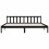 810106 Berkfield Bed Frame without Mattress Black Solid Wood 200x200 cm 4