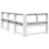 Berkfield Bookcase Headboard L-Shaped White 80 cm Solid Wood Pine 6