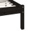 810106 Berkfield Bed Frame without Mattress Black Solid Wood 200x200 cm 8