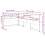 Berkfield Bookcase Headboard L-Shaped White 80 cm Solid Wood Pine 9
