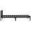 Berkfield Bed Frame without Mattress Black Solid Wood Small Single 6