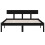 Berkfield Bed Frame without Mattress Black Solid Wood Pine Double 4