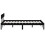 Berkfield Bed Frame without Mattress Black Solid Wood Pine Double 5