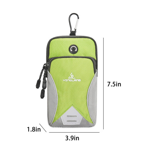 Phone Armband Crossbody Bag Adjustable Multi-Pocket Fits 7 2