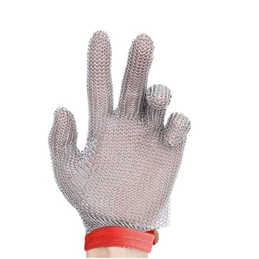 Level 9 Cut Resistant Glove Food Grade 304 Stainless Steel Mesh Glove For Kitchen With NonâSlip Grip (1Pcs/M) 9045646604497