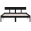 Berkfield Bed Frame without Mattress Black Solid Wood Small Double 4